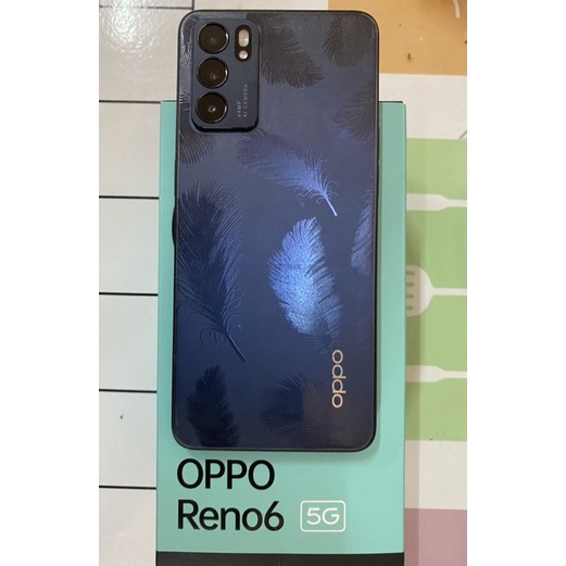 Oppo reno6 5g แรม8+3/รอม128 อุปกรณ์ครบกล่อง