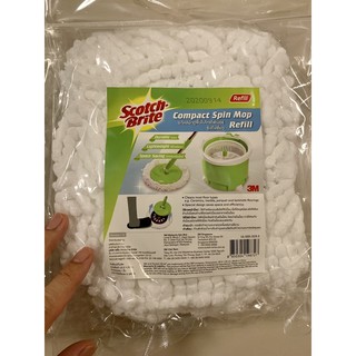 อะไหล่ผ้าถูพื้นไมโครไฟเบอร์ 3M **สำหรับรุ่นถังเดี่ยวเท่านั้น** Compact Spin Mop Refill