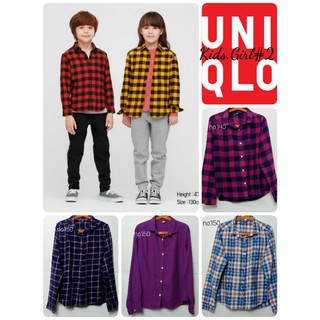 เสื้อเชิ้ตเด็กหญิงno.140-150 Uniqlo