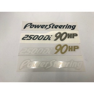 สติ๊กเกอร์ Power Steering 2500Di 90HP ติดท้าย ISUZU