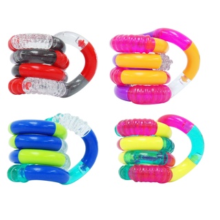 [ใช้ 2 โค้ดลดเพิ่ม] Tangle Crazy Twist Shape Fidget ของเล่น บิดเปลี่ยนรูปทรงได้หลากหลายแบบ สีสันสดใส