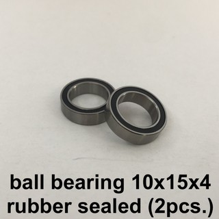 Ball bearing 10x15x4 rubber sealed (2pcs.)