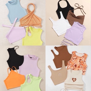 เซ็ทเสื้อครอป 4 ชิ้น 500฿ ( Pre order)