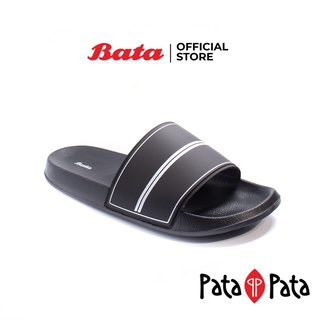 Bata บาจา รองเท้าแตะ รองเท้าแตะลำลอง รองเท้าใส่เล่น สำหรับผู้ชาย รุ่น Ash สีดำ 8616446