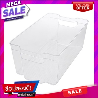 กล่องจัดเก็บในตู้เย็นซ้อนได้37.5x21.5x15cm.KECH ตะกร้าใส่ของในครัว STACKABLE FRIDGE STORAGE BOX 9051 KECH 37.5X21.5X15CM