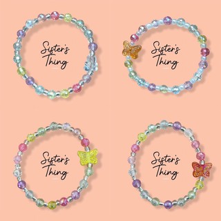 Sister’s Thing Studio 🌈 Crystal beaded bracelet กำไลคริสตัล ลูกปัด