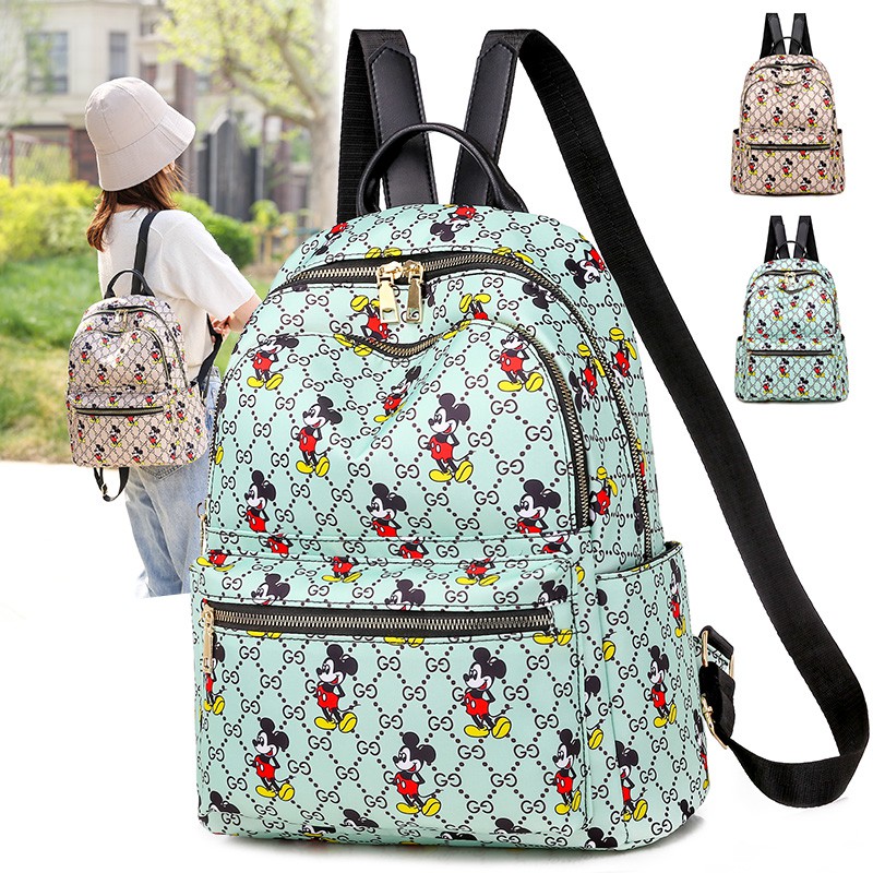 นําเข้า MICKEY MOUSE BACKPACK กระเป๋าเป้สะพายหลังผู้หญิง BxxBERRY TYPE JC TW 9332 8802 GC DJAY R PIS