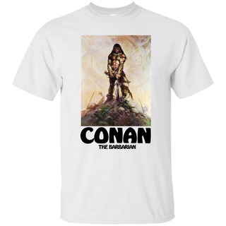 เสื้อยืดฤดูร้อนhotConan The ian, Retro, 1980S, ภาพยนตร์, Arnold Schwarzenegger, Fantasy, ActioS-3XL