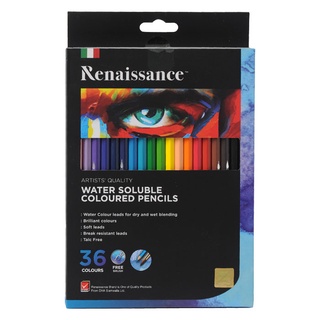 เรนาซองซ์ ดินสอสีระบายน้ำ 36 สีRenaissance colored pencils 36 colors