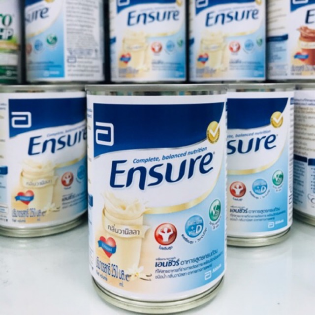 อาหารเสริม เอนชัวร์ อาหารสูตรครบถ้วนชนิดน้ำ Ensure Original Liquid Milk 250ml