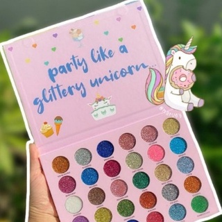 กลิตเตอร์ แน่นนนนนน !!! 30 ช่อง Happy Unicorn 🦄 Glitter palette ✨ อายแชโดวกลิตเตอร์พาเลท สีสวย ใครสายกลิตเตอร์ต้องมี ❗❗❗