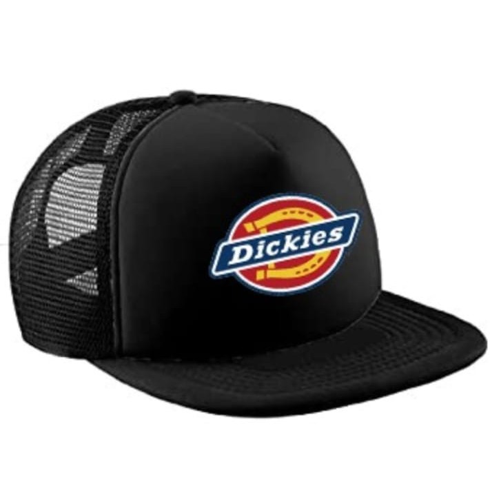 Hitam dickies Net Distro หมวกผู้ใหญ่ ลายโลโก้ สีดํา สําหรับผู้ชาย และผู้หญิง 2021
