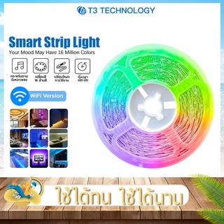 ไฟเส้น LED T3 Smart Strip Light ไฟเส้นแอลอีดีอัจฉริยะ ไฟเส้นตกแต่งห้อง LED ไฟประดับ ปรับได้มากถึง 16 ล้านสี (อะแดปเตอร์)