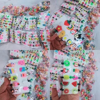 (10ชิ้น) พร้อมส่ง เลือกลายได้ กิ๊ฟติดผมเด็ก อุปกรณ์ติดผมเด็กหญิง น่ารัก สไตส์เกาหลี
