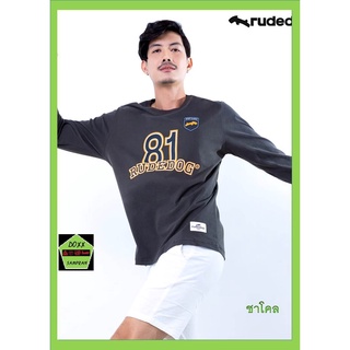 Rudedog เสื้อแขนยาว ชาย หญิง รุ่น Under81 สีชาโคล