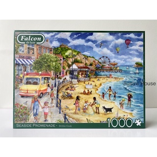 พร้อมส่ง-จิ๊กซอว์ ภาพ Seaside Promenade🏖แบรนด์ Falcon jigsaw puzzle 1000 ชิ้น