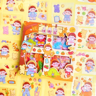 สติกเกอร์ซอส Mi Chiu DIY สําหรับตกแต่ง 100 ชิ้น