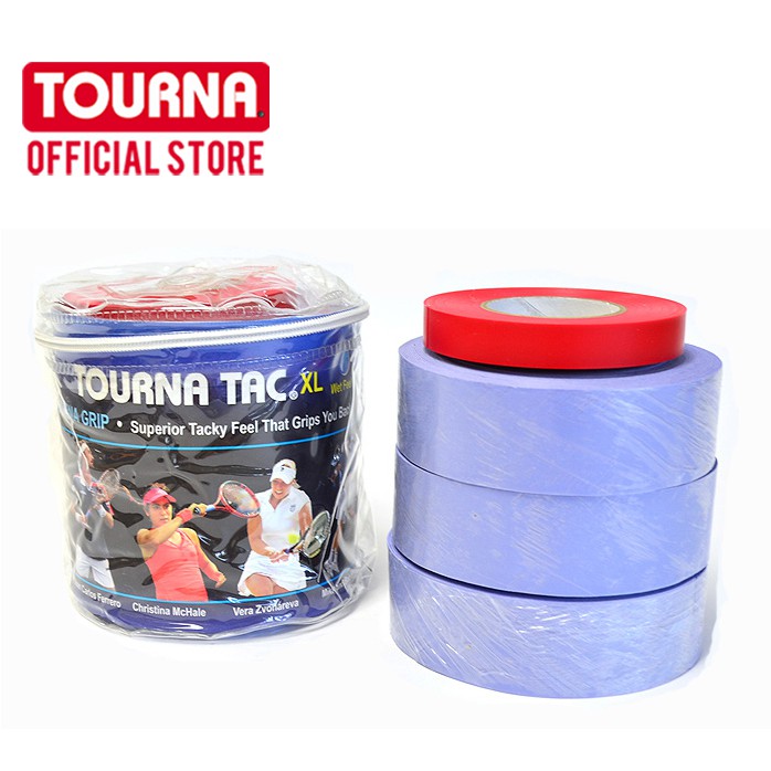 TOURNA TAC Overgrips 30XL Wet Feel กริปพันด้ามไม้เทนนิส แบด กอฟท์ แบบหนึบ บรรจุ 30 ชิ้น