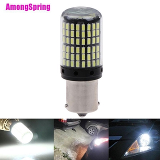 (Amongspring) หลอดไฟเลี้ยว สีขาว 1156 7506 P21W Ba15S Led 3014 144 Smd