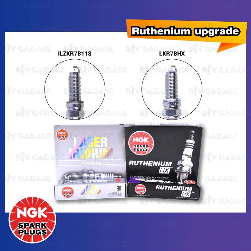 NGK หัวเทียน Ruthenium HX LKR7BHX ( อัพเกรด SILZKR7C11S / ILZKR7B-11S ) ใช้สำหรับ Civic FB , FC 1.8L, HRV ราคา ถูกที่สุด ดีลบีเคเค แกลเลอรีภาพที่ 7