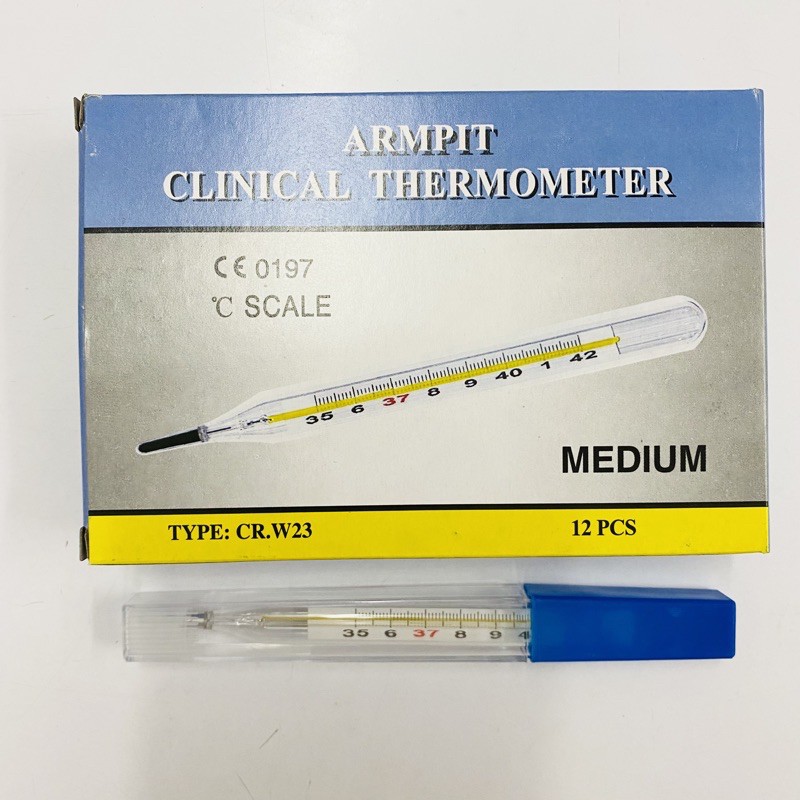 Clinical thermometer ปรอท วันไข้ เทอร์โมมิเตอร์ ใช้วัดอุณหภูมิร่างกาย / ปรอท วัดไข้