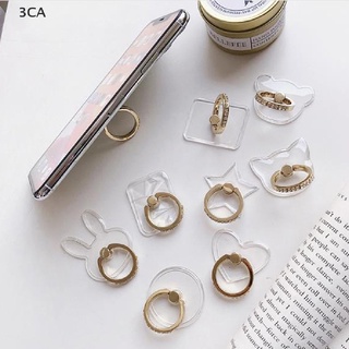 3CA 2pcs Transparent Mobile Phone holder Ring Universal support Finger Ring Holder 3C