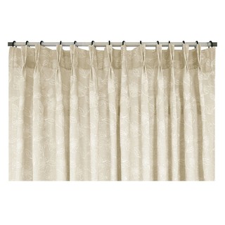 Door curtain CURTAIN KIRA 185X220 CREAM HLS Curtains, blinds Home &amp; Furniture ผ้าม่านประตู ผ้าม่านจีบ HOME LIVING STYLE