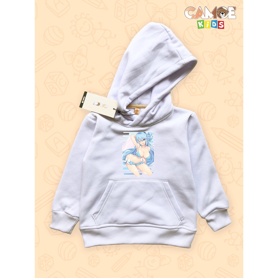 KIDS Hoodie KIDS อะนิเมะ Konosuba Aqua ชุดว่ายน้ํา Lewd ฤดูร้อน