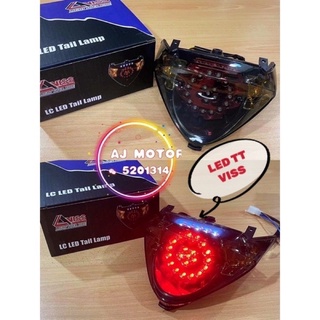 Lc135 V1 ไฟท้าย LED พร้อมไฟสัญญาณเตือน YAMAHA LC 135 LAMPU BELAKANG BRAKE X1R MENTOL MATA GABAN BULB DYNOPRO หัว