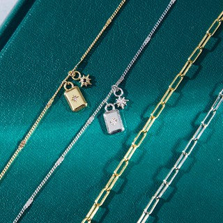 Savvy.bkk Anklet จับคู่ 2 ชิ้น กำไลข้อเท้าผู้หญิง สร้อยข้อเท้า