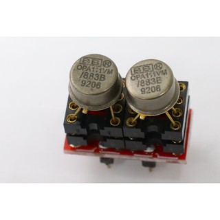 Single OP-AMP ออปแอมป์ OPA111VM/883B ตัวถังเหล็ก ผลิตที่ U.S.A.(ขายเป็นเซ็ต ออปแอมป์2ตัว+ตัวแปลง Singleเป็นDual)พร้อมส่ง