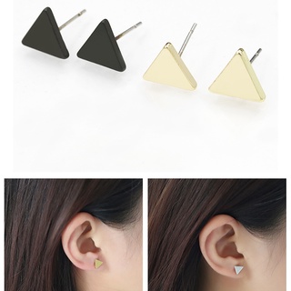 Fashionable Women Girl Triangle Shape Ear Stud Earrings Jewelry Accessory