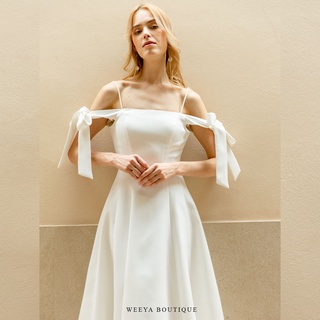 Weeya Lucia Midi Dress เดรสสายเดี่ยวกระโปรงบานคลุมเข่า