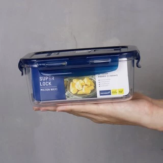 Super Lock รุ่น 6889 กล่องใส่อาหาร กล่องใสเนื้อดีเรียกเนื้อ Tritan ความจุ 1100 มล. ปราศจากสารก่อมะเร็ง (ไม่ใช่แก้ว)