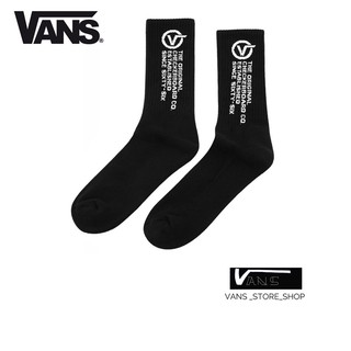 ถุงเท้าVANS DISTORTON CREW BLACK สินค้ามีประกันแท้