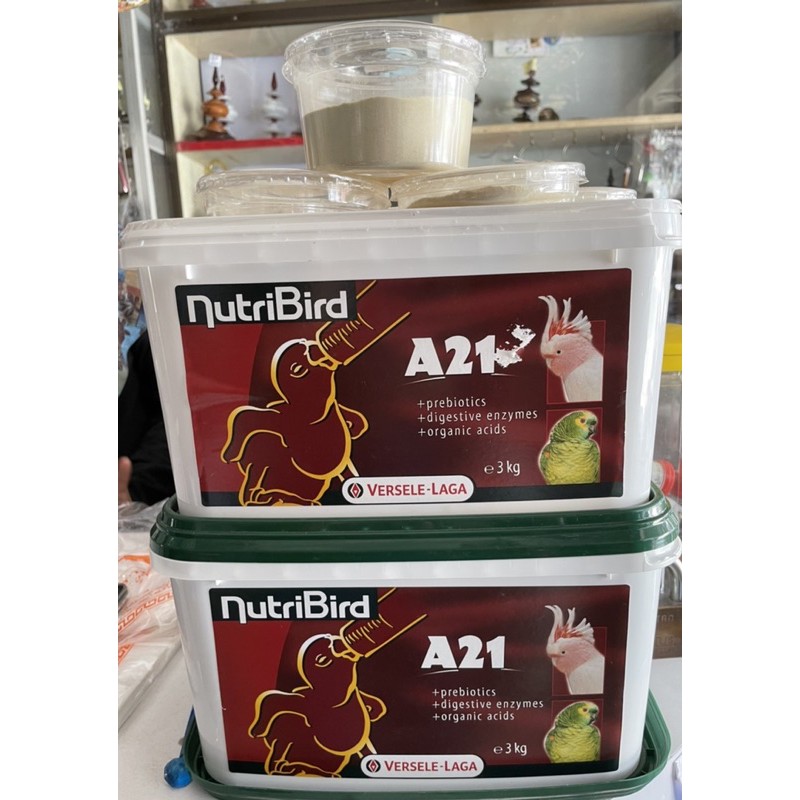 อาหารลูกนกป้อน Nutri Bird A21 ฝาเขียว แบ่งขาย