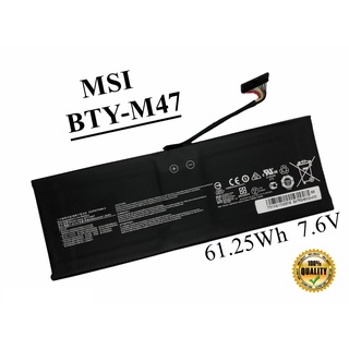 MSI แบตเตอรี่ BTY-M47 ของแท้ (สำหรับ GS40 6QE GS43 GS43VR 6RE 6QEB ) MSI battery Notebook แบตเตอรี่โน๊ตบุ๊ค เอ็มเอสไอ