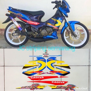 แถบ Cagiva Stella 125 สีฟ้า