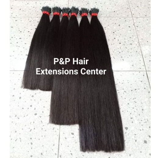 ผมแท้ 100% มัดละ 100 ช่อ สีธรรมชาติ+ยืดสปา ต่อได้ 5 ชั้น มีทุกไซส์