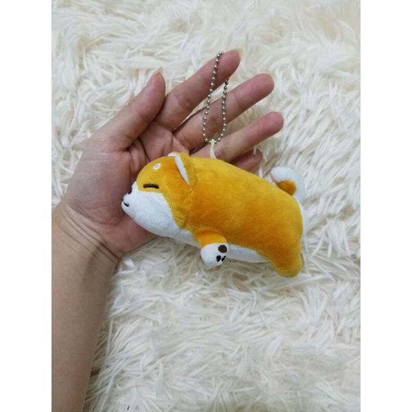 MINISO พวงกุญแจหมาชิบะ นุ่มนิ่มเป็นตุ๊กตาหมีมินิโซ