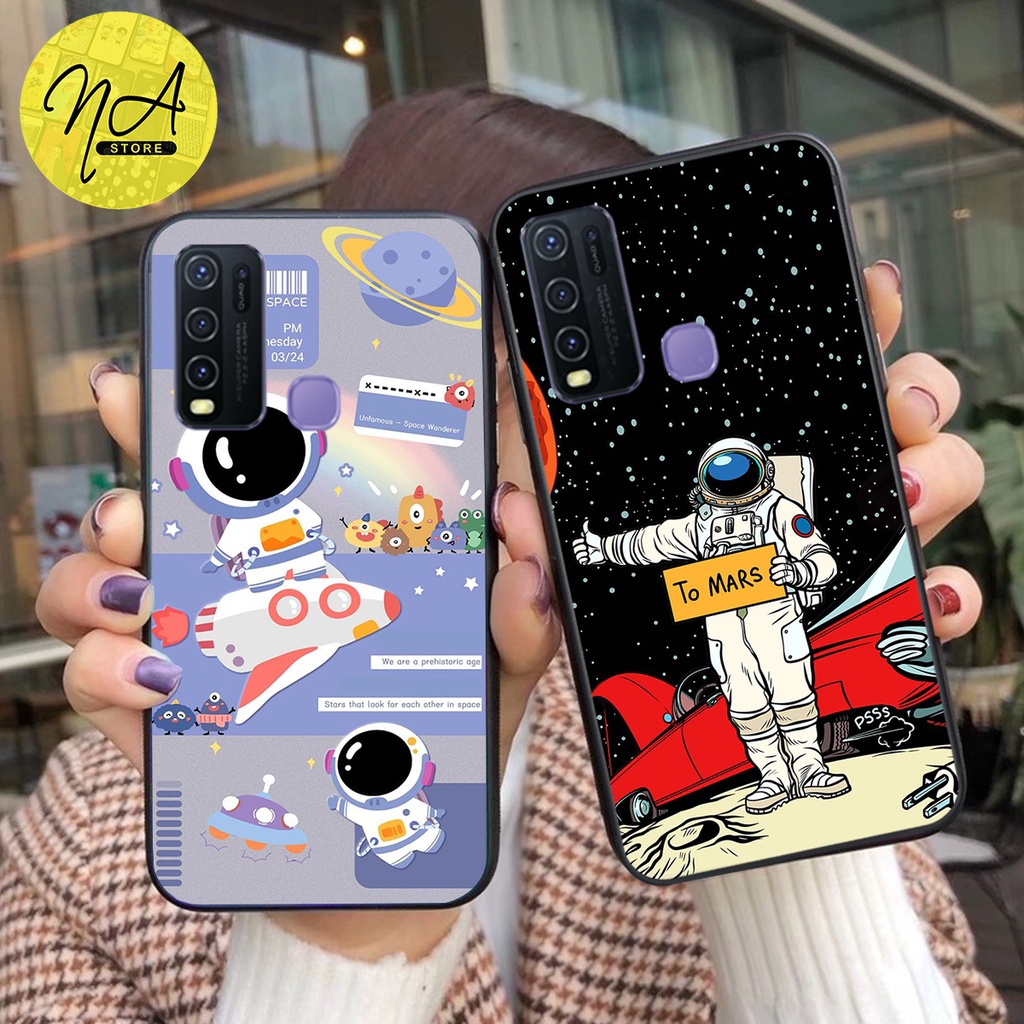 Vivo Y30- Vivo Y50 -Vivo S1 -เคสโทรศัพท์ Vivo S1 pro พิมพ์ลายนักสํารวจนักบินอวกาศสุดน่ารัก