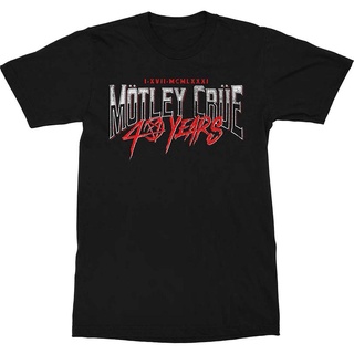 เสื้อผ้าผชเสื้อยืด ลาย Motley Crue สําหรับผู้ชาย และผู้หญิง อายุ 40 ปีS-5XL