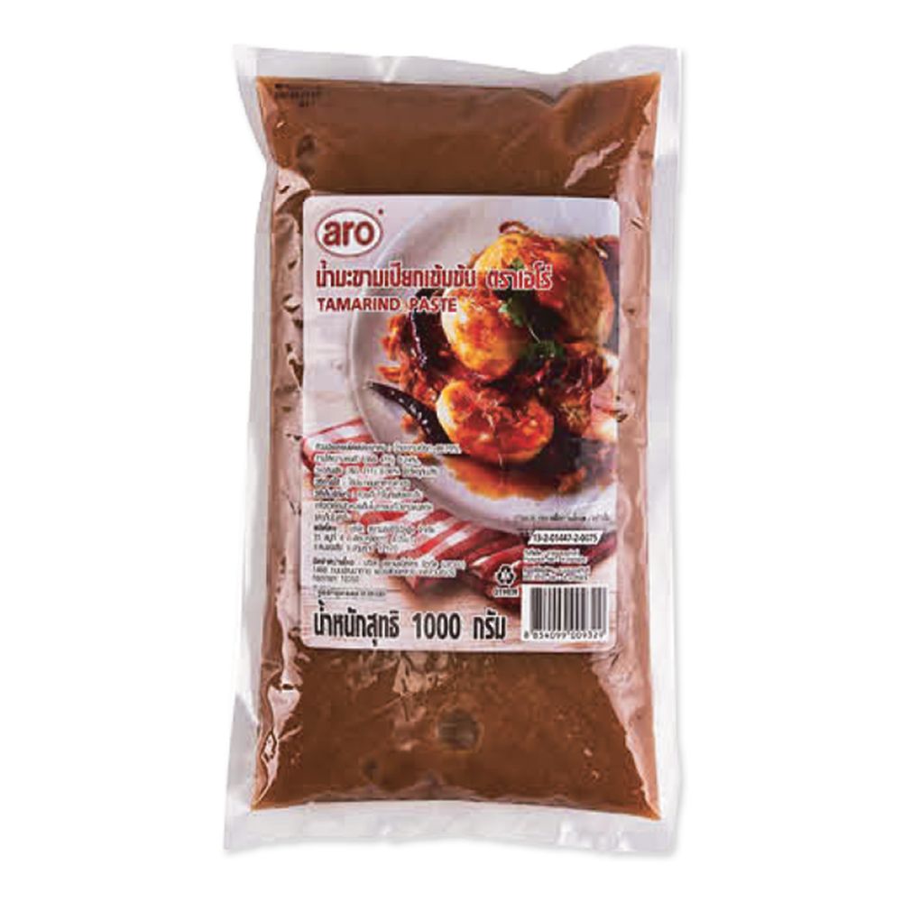 🔥 สุดฮอต🔥 เอโร่ น้ำมะขามเปียก 1 กิโลกรัม aro Tamarind Paste 1 kg