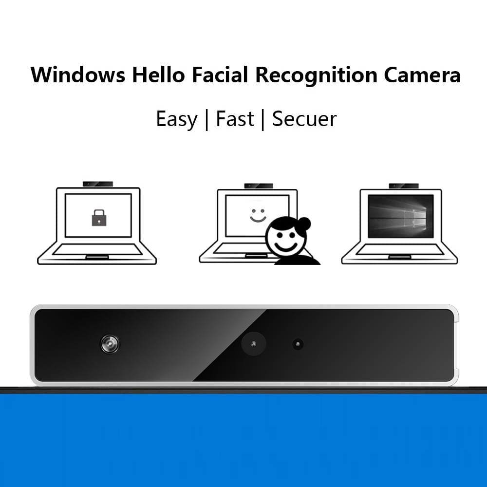 เว็บแคม：cam Windows Hello Facial Recognition IR Camera 1080 HD Video