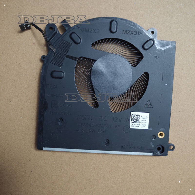 พัดลมระบายความร้อนแล็ปท็อปสําหรับ FM7C DC 12V 1A DFS240012AE0T 0TG9V0 พัดลมระบายความร้อน