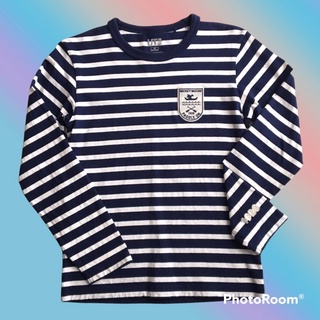 Uniqlo Mickey striped long sleeve แท้