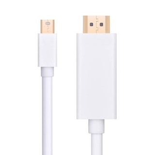 สาย Mini Display Port to HDMI สีขาว ยาว 3m Thunderbolt Mini DP to HDMI Cable Male to Male Adapter Mini DisplayPort.