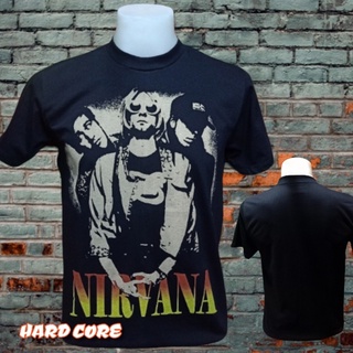 เสื้อวง NIRVANA วงร็อค ไม่มีตะเข็บข้าง คอฟิต ป้ายUS เสื้อวินเทจ เสื้อทัวร์ วงดนตรีร็อคต่างประเทศ