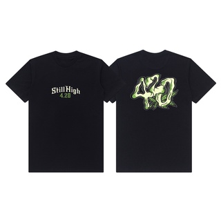 เสื้อยืดผ้าฝ้าย เสื้อยืด ผ้าฝ้าย ลาย Distro 420 SHADOW 30s สําหรับผู้ชาย