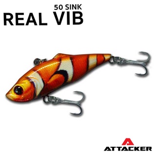 เหยื่อปลอม เหยื่อปลั๊ก ATTACKER REAL VIB 50 SINK เหยื่อตกปลา